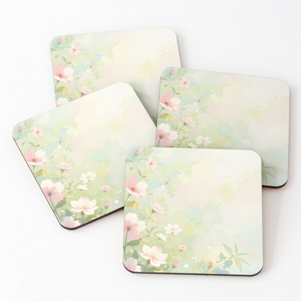 Item preview, A scattering of spring blossoms and green foliage designed and sold by SparroCreative.