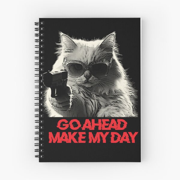 Item preview, Go Ahead Make My Day Cool Cat Gun Sunglasses Edgy Streetwear designed and sold by dobfstore.