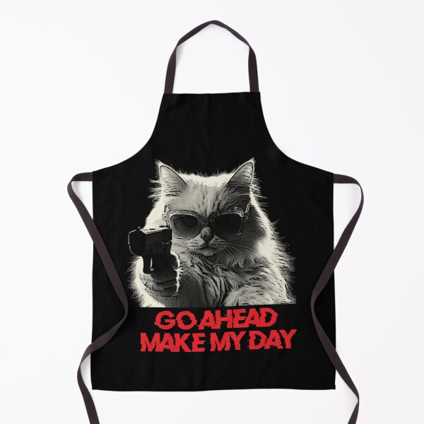 Item preview, Go Ahead Make My Day Cool Cat Gun Sunglasses Edgy Streetwear designed and sold by dobfstore.