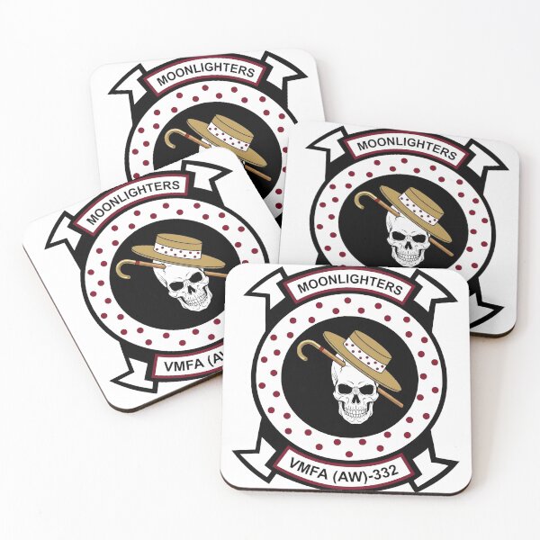 Item preview, US Marine Corps VMFA(AW)-332 Moonlighters Squadron Patch designed and sold by CharlieDesings.