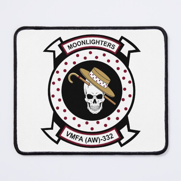 Item preview, US Marine Corps VMFA(AW)-332 Moonlighters Squadron Patch designed and sold by CharlieDesings.