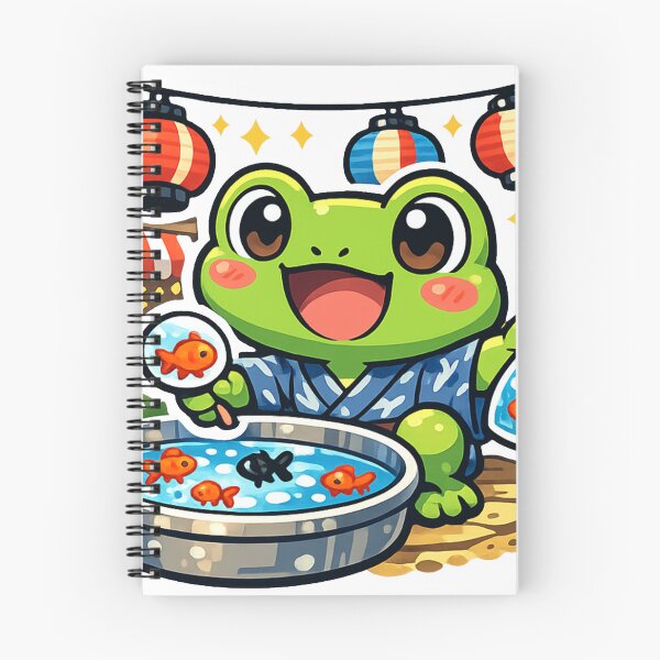 Item preview, Kawaii Frog Goldfish Scooping Sticker – Japanese Summer Festival Matsuri Anime Vector designed and sold by kawaii animal store (in Japan).