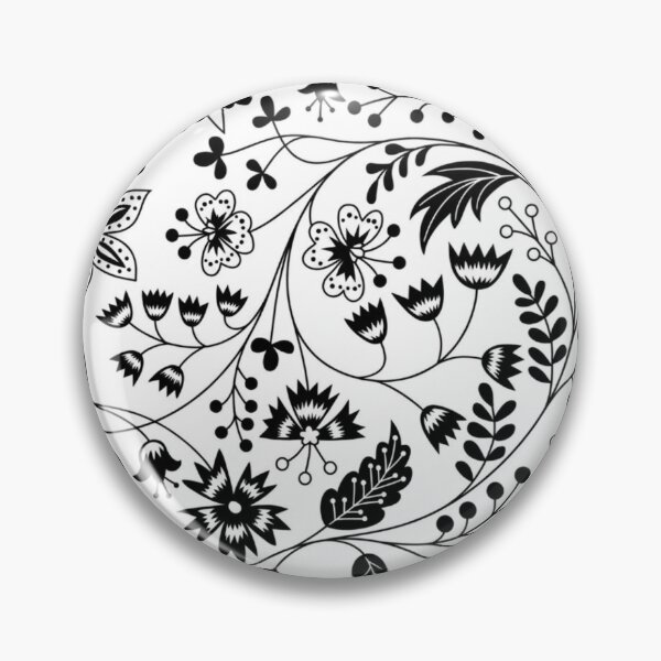Item preview, chintz black and white designed and sold by ritusdesigns.