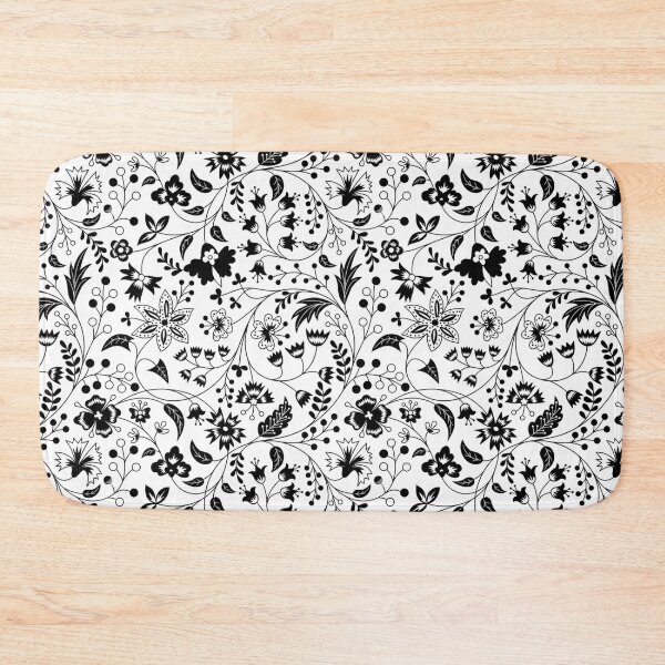 Item preview, chintz black and white designed and sold by ritusdesigns.