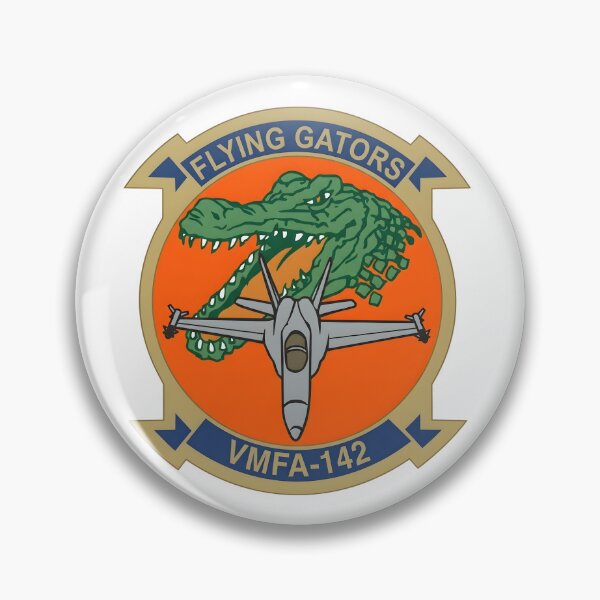 Item preview, US Marine Corps VMFA-142 Flying Gators Squadron Patch designed and sold by CharlieDesings.
