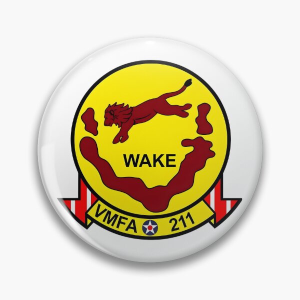 Item preview, US Marine Corps VMFA-211 Wake Island Avengers Squadron Patch designed and sold by CharlieDesings.