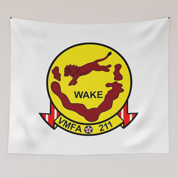 Item preview, US Marine Corps VMFA-211 Wake Island Avengers Squadron Patch designed and sold by CharlieDesings.