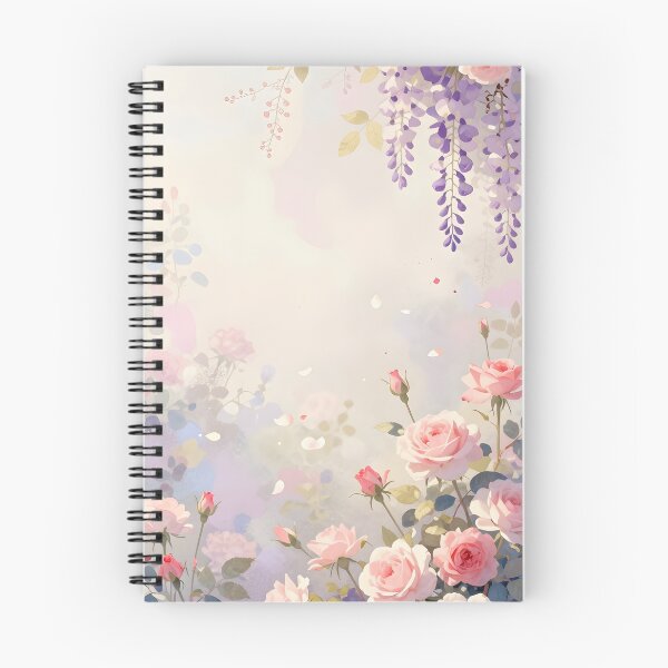 Item preview, Blooming Garden Scene with Roses and Wisteria Vines  designed and sold by SparroCreative.
