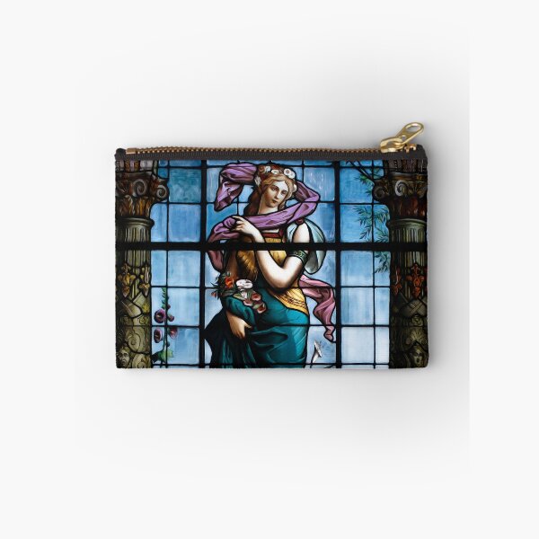 Item preview, Colorful stained glass window of a woman designed and sold by elcarnero.