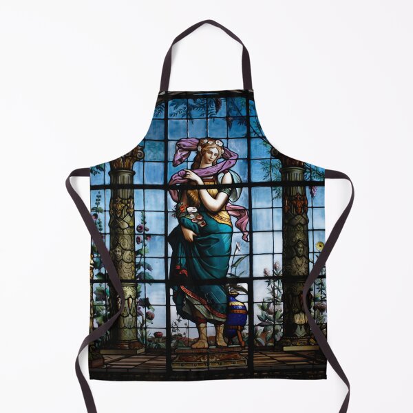 Item preview, Colorful stained glass window of a woman designed and sold by elcarnero.