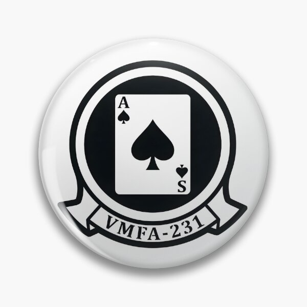 Item preview, US Marine Corps VMFA-231 Ace of Spades Squadron Patch designed and sold by CharlieDesings.