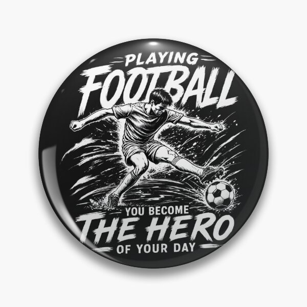 Artikelvorschau, Beim Fußballspielen wirst du zum Helden (Tuschezeichnung) entworfen und verkauft von CloudyCatArt.