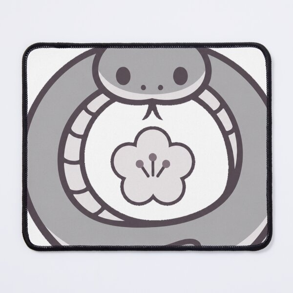 Item preview, Lucky Snake Plum Blossom Japanese Sticker | Minimalist Kawaii Zodiac Snake Vector Design designed and sold by kawaii animal store (in Japan).