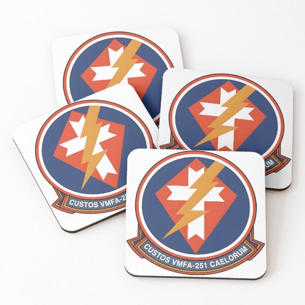 Item preview, US Marine Corps VMFA-251 Thunderbolts Squadron Patch designed and sold by CharlieDesings.