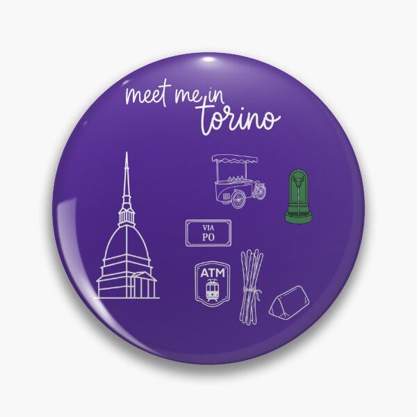 Item preview, Meet Me in Torino - Turin Icons Doodle Art designed and sold by Torinostalgia.