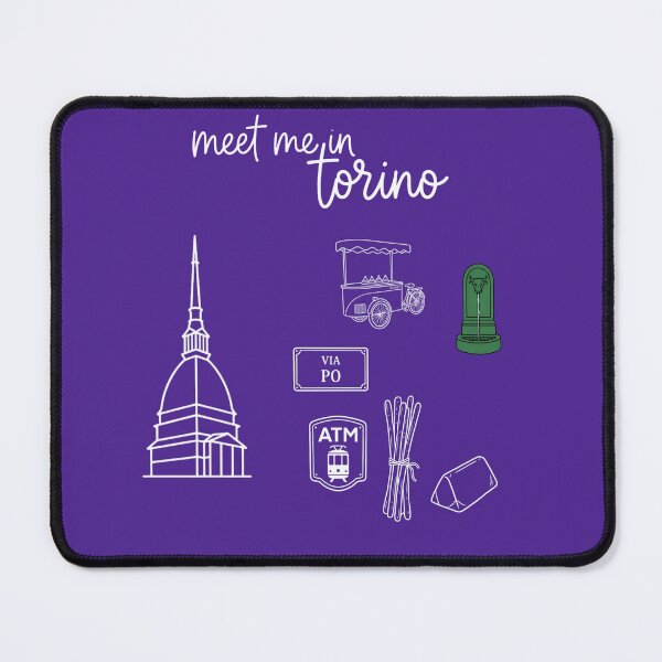 Item preview, Meet Me in Torino - Turin Icons Doodle Art designed and sold by Torinostalgia.