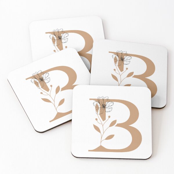 Item preview, Floral Monogram Letter B Sticker | Elegant Botanical Initial B designed and sold by Mia-sanocean.