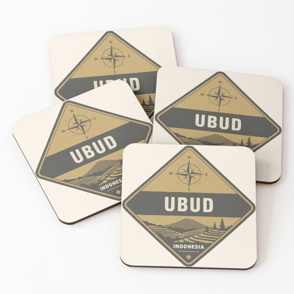 Item preview, Vintage Ubud Indonesia Rice Terrace Travel Badge designed and sold by Imaginationbeyond.