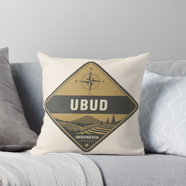 Item preview, Vintage Ubud Indonesia Rice Terrace Travel Badge designed and sold by Imaginationbeyond.