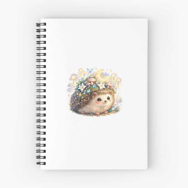 Item preview, Moon Garden Hedgehog Sticker designed and sold by blossomfun.