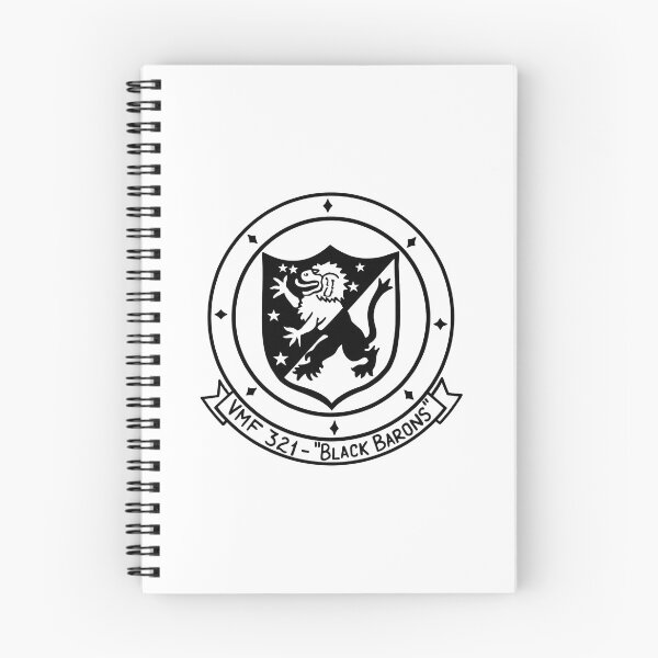 Item preview, US Marine Corps VMF-321 Black Barons Squadron Patch designed and sold by CharlieDesings.