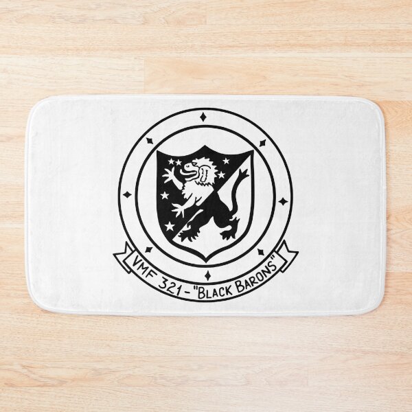 Item preview, US Marine Corps VMF-321 Black Barons Squadron Patch designed and sold by CharlieDesings.