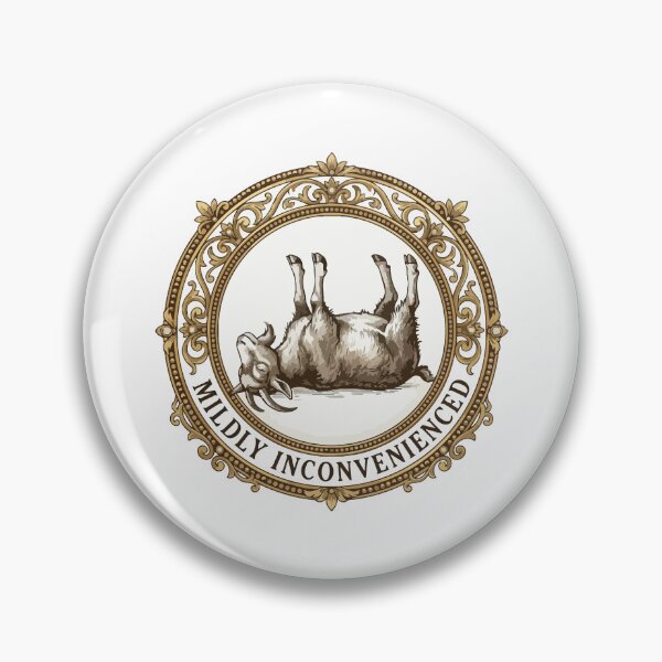 Item preview, Mildly Inconvenienced Fainting Goat Vintage Cameo designed and sold by Arc2020.
