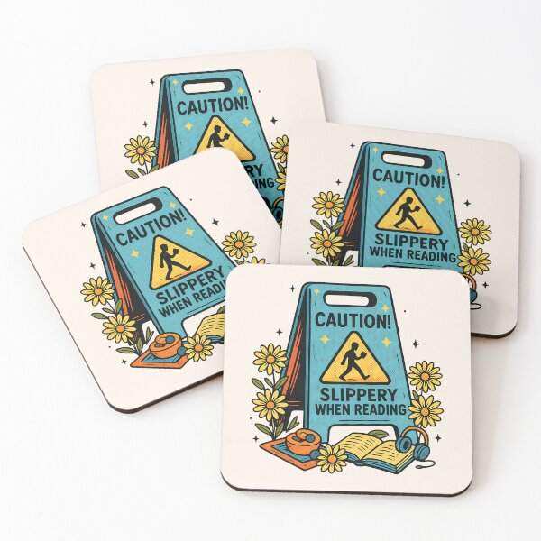 Item preview, Funny Caution! Slippery When Reading Sign designed and sold by legendaryskins.