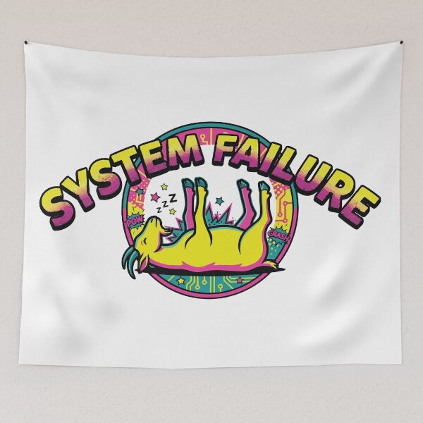 Item preview, System Failure Fainting Goat Pop Art Comic Meme designed and sold by Arc2020.