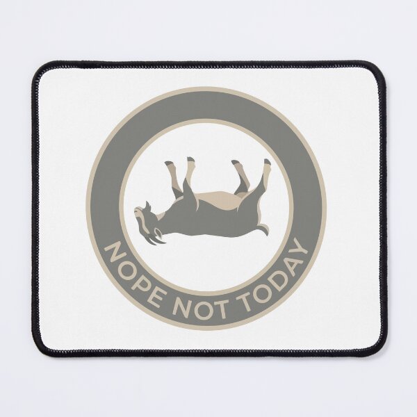 Item preview, Nope Not Today Fainting Goat Minimalist Cameo Art designed and sold by Arc2020.