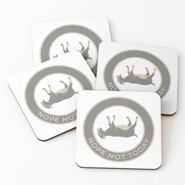 Item preview, Nope Not Today Fainting Goat Minimalist Cameo Art designed and sold by Arc2020.