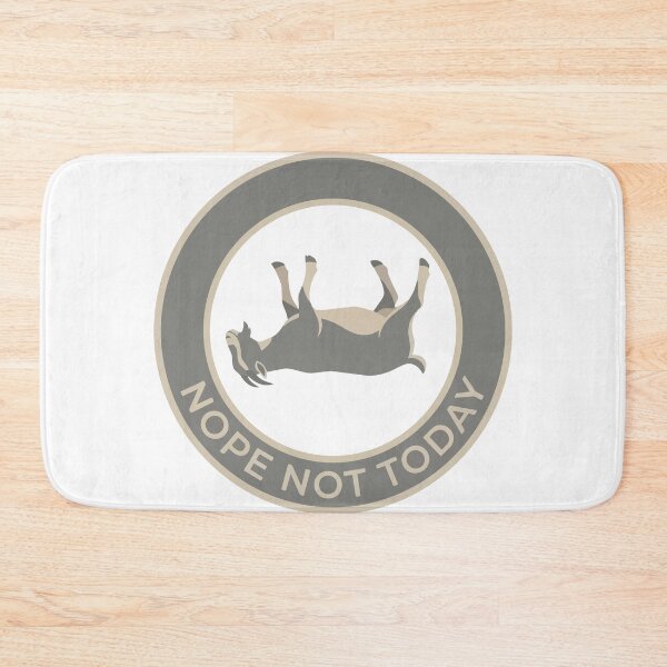 Item preview, Nope Not Today Fainting Goat Minimalist Cameo Art designed and sold by Arc2020.