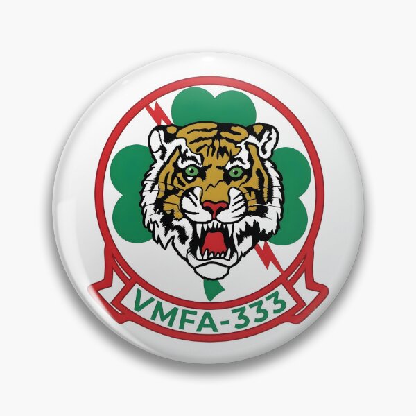 Item preview, US Marine Corps VMFA-333 Fighting Shamrocks Squadron Patch designed and sold by CharlieDesings.