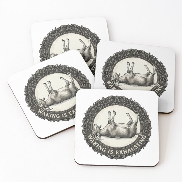 Item preview, Waking Is Exhausting Fainting Goat Gothic Etching designed and sold by Arc2020.