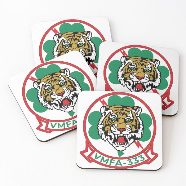 Item preview, US Marine Corps VMFA-333 Fighting Shamrocks Squadron Patch designed and sold by CharlieDesings.