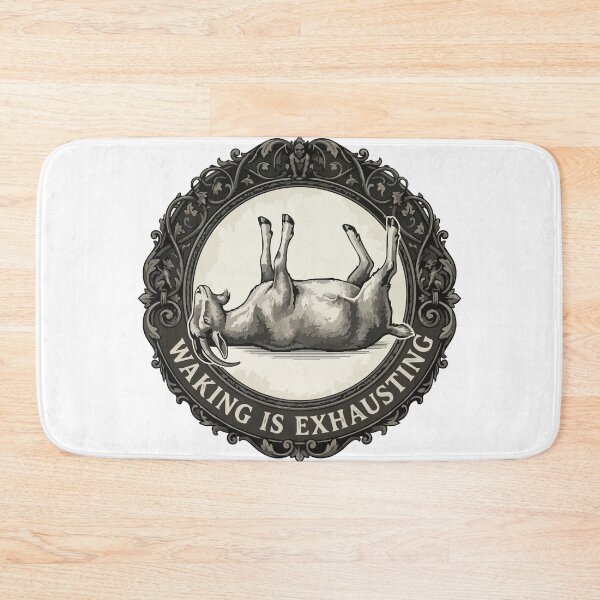 Item preview, Waking Is Exhausting Fainting Goat Gothic Etching designed and sold by Arc2020.