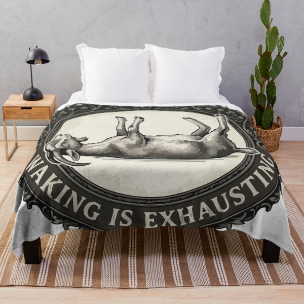Item preview, Waking Is Exhausting Fainting Goat Gothic Etching designed and sold by Arc2020.