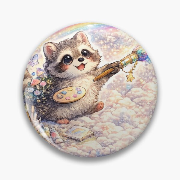 Artikelvorschau, Sky Painter Waschbär-Aufkleber entworfen und verkauft von blossomfun.