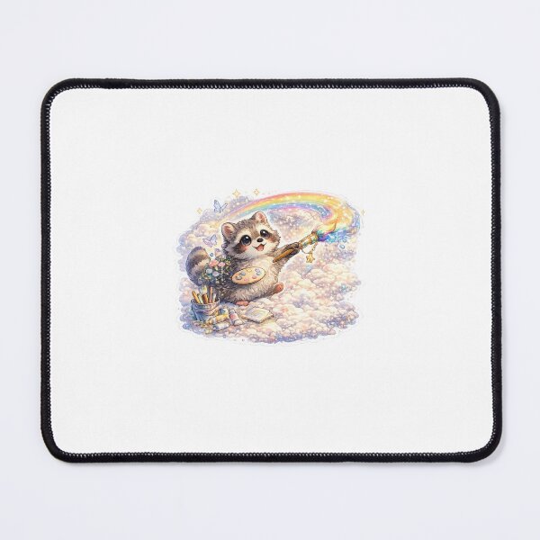 Item preview, Sky Painter Raccoon Sticker designed and sold by blossomfun.