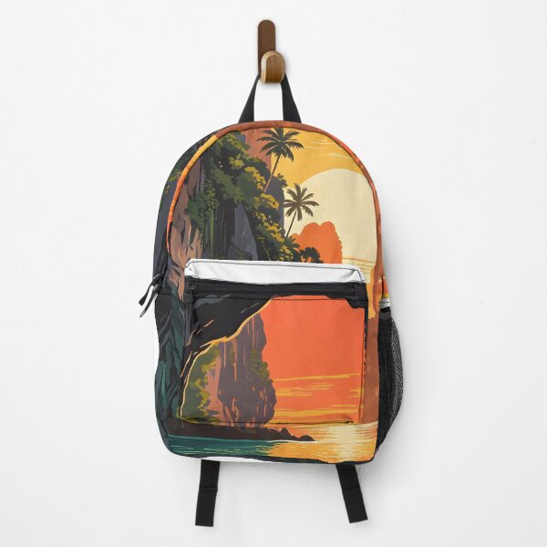 Item preview, Koh Panak Sea Cave Thailand Kayak Adventures – Retro Sunset Series designed and sold by Spirit of Siam.