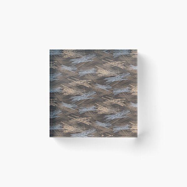 Item preview, Seamless hand drawn scratchy camo pattern with expressive brush strokes designed and sold by Olgus.