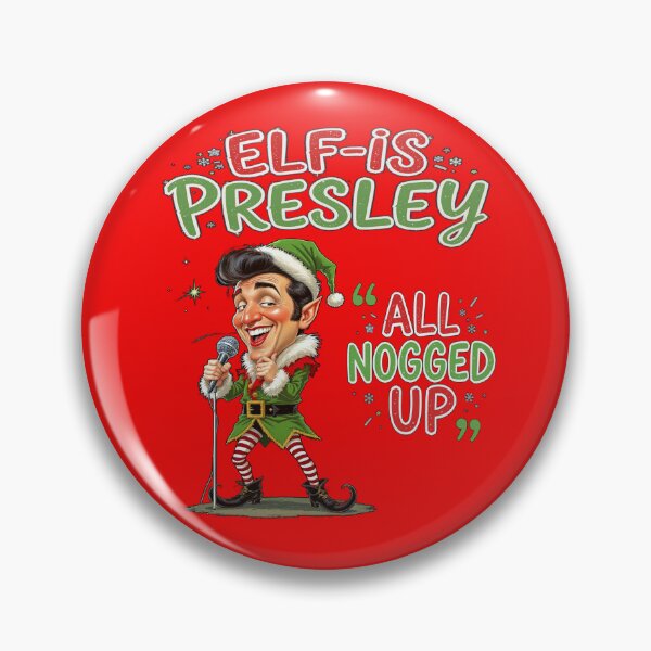Item preview, Elvis Presley Elf-is Presley All Nogged Up Christmas designed and sold by GaffaDesigns.
