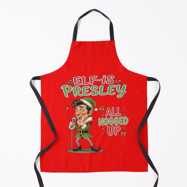 Item preview, Elvis Presley Elf-is Presley All Nogged Up Christmas designed and sold by GaffaDesigns.