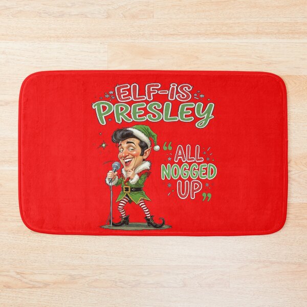 Item preview, Elvis Presley Elf-is Presley All Nogged Up Christmas designed and sold by GaffaDesigns.