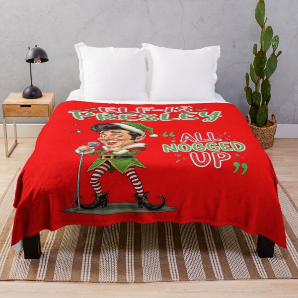 Item preview, Elvis Presley Elf-is Presley All Nogged Up Christmas designed and sold by GaffaDesigns.
