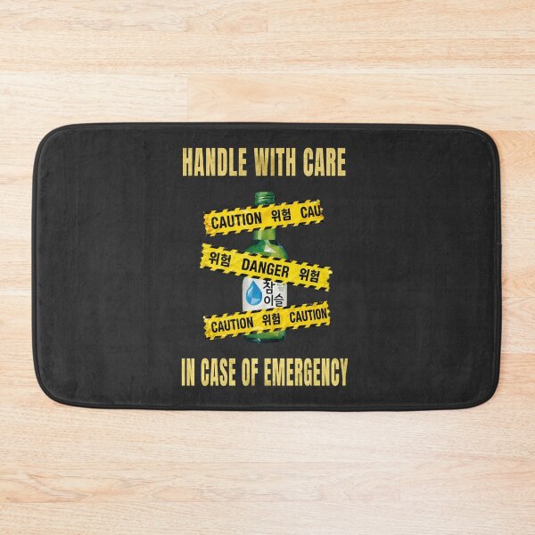 Item preview, Handle With Care Korean Soju Caution Tape designed and sold by Namidesignkr.