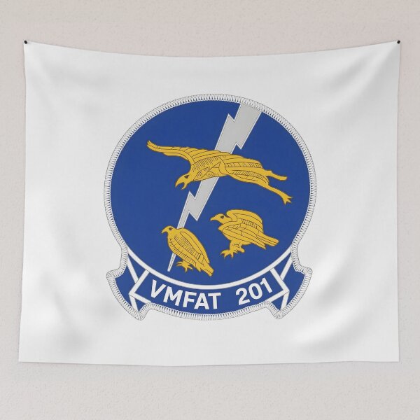 Item preview, US Marine Corps VMFAT-201 Hawks Squadron Patch designed and sold by CharlieDesings.