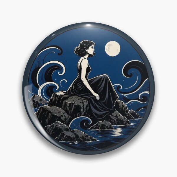 Item preview, Moonlit Tides II – Midnight Horizon designed and sold by Roberta Calabrese.