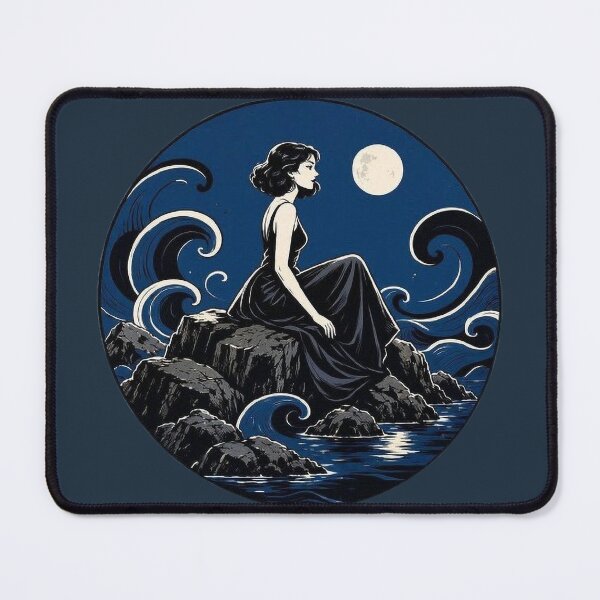 Item preview, Moonlit Tides II – Midnight Horizon designed and sold by Roberta Calabrese.