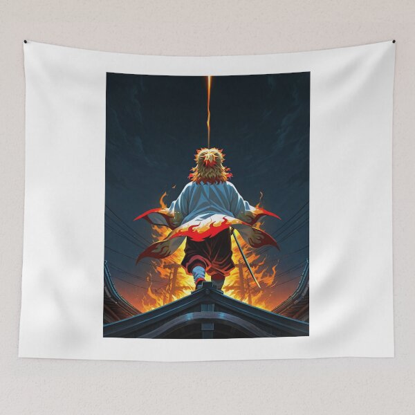 Item preview, Anime - Kyojuro Rengoku, Fiery Hero of Demon Slayer designed and sold by AnimeShin.